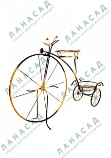 Подставка для цветов напольная на 2 горшка "Велосипед" - lana-sad.ru - Москва